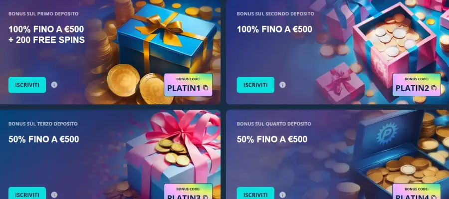Platincasino bonus